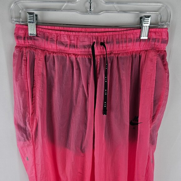 Nike Air Windbreaker Anorak Jacket & Joggers Set Sz Medium Pink FLAWS - Picture 12 of 14